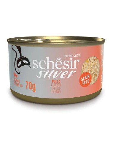 SCHESIR SILVER FILETES POLLO EN CALDO PARA GATOS (12 UNIDADES) - 12 X 70 GR 12 X 70 GR - 2