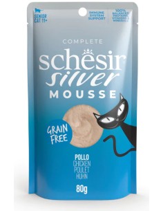 SCHESIR SILVER MOUSSE POLLO PARA GATOS (12 UNIDADES) - 12 X 80 GR 12 X 80 GR - 2