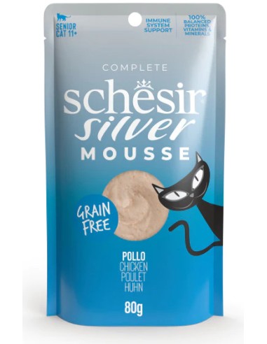 SCHESIR SILVER MOUSSE POLLO PARA GATOS (12 UNIDADES) - 12 X 80 GR 12 X 80 GR - 2
