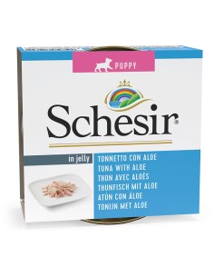 SCHESIR PUPPY ATÚN CON ALOE EN GELATINA PARA CACHORROS (10 UNIDADES) - 10 X 150 GR 10 X 150 GR - 2