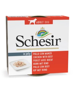 SCHESIR POLLO Y BUEY EN GELATINA PARA PERROS (10 UNIDADES) - 10 X 150 GR 10 X 150 GR - 2