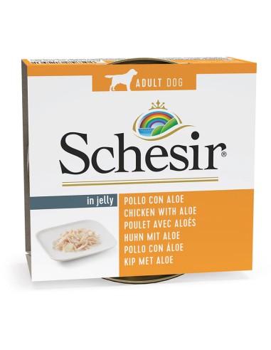 SCHESIR POLLO CON ALOE EN GELATINA PARA PERROS (10 UNIDADES) - 10 X 150 GR 10 X 150 GR - 2