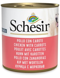 SCHESIR POLLO Y ZANAHORIA EN GELATINA PARA PERROS (16 UNIDADES) - 16 X 285 GR 16 X 285 GR - 2