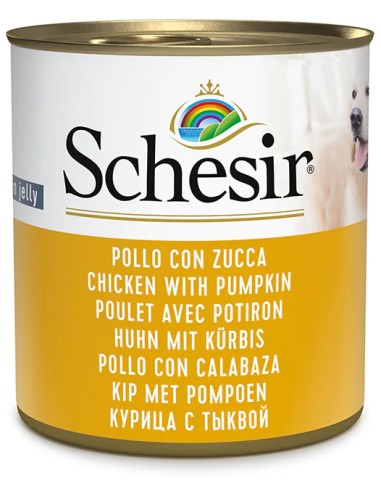 SCHESIR POLLO Y CALABAZA EN GELATINA PARA PERROS (16 UNIDADES) - 16 X 285 GR 16 X 285 GR - 2