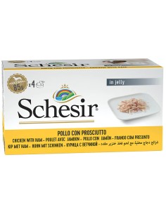 SCHESIR POLLO Y JAMÓN EN GELATINA PARA PERROS (4 UNIDADES) - 4 X 85 GR 4 X 85 GR - 2