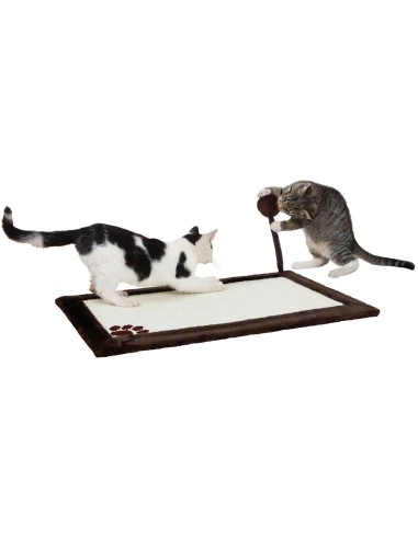 TRIXIE ALFOMBRILLA RASCADORA POMPÓN MARRÓN OSCURO 70 X 45 CM - 2