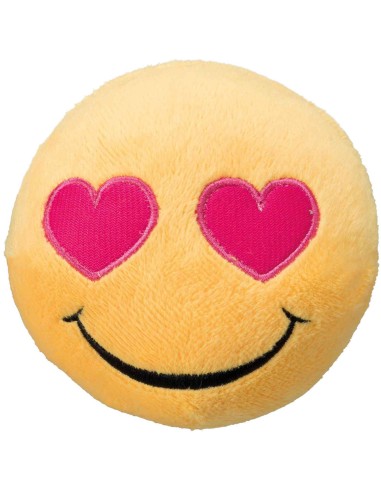 TRIXIE PELUCHE EMOTICONO OJOS DE CORAZÓN - Ø9 CM