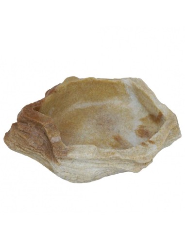 DRAGON TERRARISTIK CUENCO EN ROCA MINI CON ESPONJA (10 ML APROX.) SAND STONE SAND STONE SAND STONE GRANITO ROCK GRANITO RO - 3