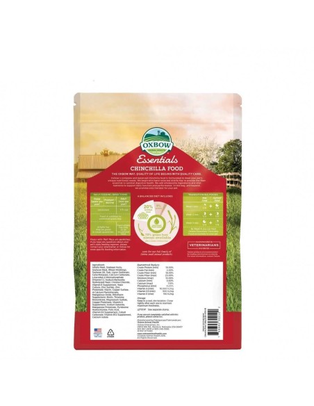 OXBOW ESSENTIALS CHINCHILLAS 1 36 KG 4 54 KG 11 340 KG - 3