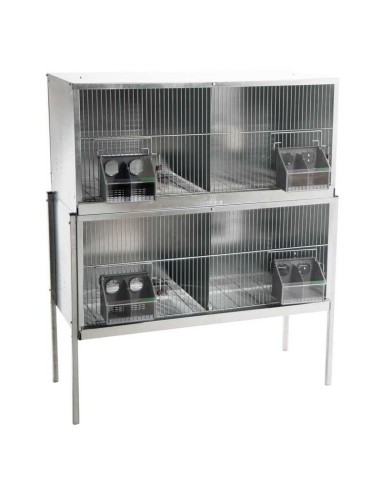 COPELE JAULA PELECHERO PARA PALOMAS 4 DEPARTAMENTOS 100 CM 120 CM - 2