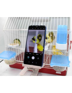 MOLDES AVE SOPORTE MOVIL CON SUJECCIÓN PARA JAULAS BEIGE NEGRO - 2 2