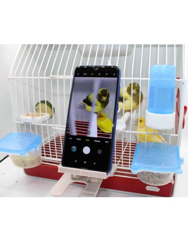 MOLDES AVE SOPORTE MOVIL CON SUJECCIÓN PARA JAULAS BEIGE NEGRO - 3