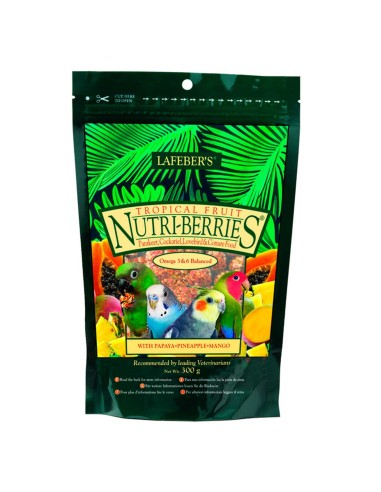 LAFEBER NUTRI-BERRIES FRUTAS TROPICALES PARA NINFAS Y AVES MEDIANAS - 300 GR 300 GR - 2