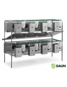 GAUN JAULA CONEJOS LIMA 2 PISOS - 8 NIDOS 8 NIDOS - 2