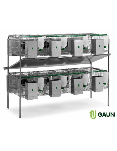 GAUN JAULA CONEJOS LIMA 2 PISOS - 8 NIDOS 8 NIDOS - 2