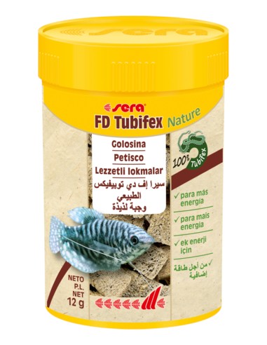 SERA FD TUBIFEX NATURE - 100 ML (12 GR) 100 ML (12 GR) - 2