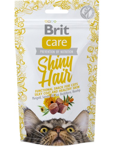 BRIT CARE CAT SNACK SHINY HAIR - 50 GR 50 GR