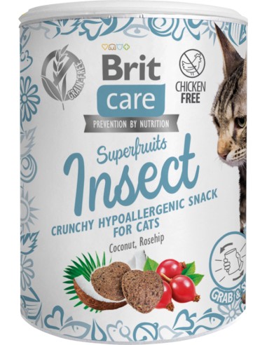 BRIT CARE CAT SNACK SUPERFRUITS INSECT - 100 GR 100 GR - 2