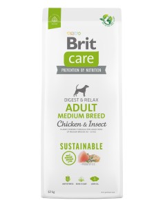 BRIT CARE DOG SUSTAINABLE ADULT MEDIUM BREED 3 KG 12 KG 1 KG - 2