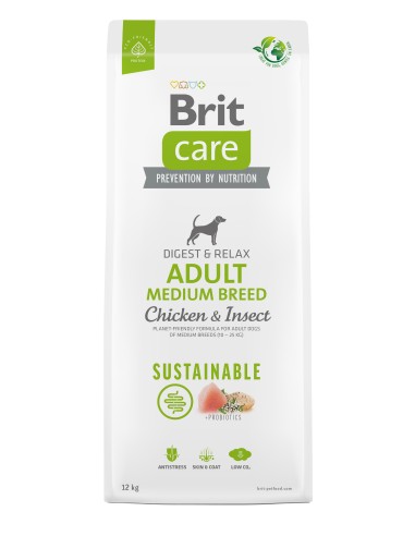 BRIT CARE DOG SUSTAINABLE ADULT MEDIUM BREED 3 KG 12 KG 1 KG - 2