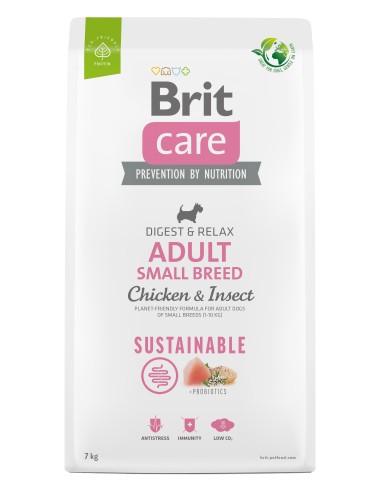 BRIT CARE DOG SUSTAINABLE ADULT SMALL BREED 1 KG 3 KG 7 KG