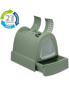 IMAC CASETA HIGIENICA GATO ZUMA SECOND LIFE VERDE - 57 X 43,5 X 73 CM 57 X 43 5 X 73 CM - 2