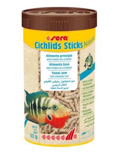 SERA CICHLIDS STICKS NATURE 250 ML (52 GR) - 2