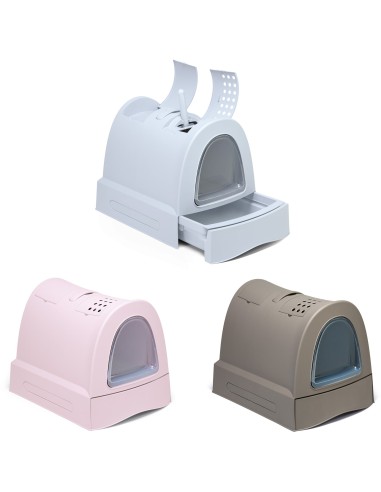 IMAC CASETA HIGIENICA GATO ZUMA - 57 X 43,5 X 73 CM MARRÓN ROSA TURQUESA 57 X 43 5 X 73 CM 57 X 43 5 X 73 CM 57 X 43 5 X 7 - 2