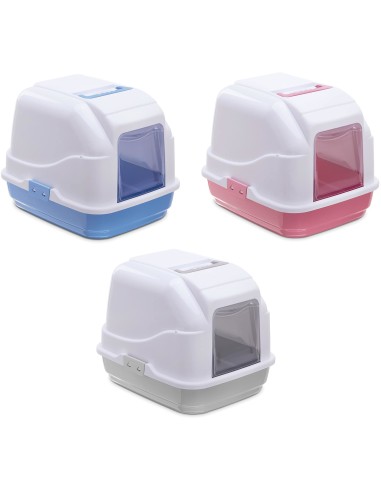 IMAC CASETA HIGIENICA GATO MY CAT - 50 X 40 X 40 CM GRIS AZUL ROSA 50 X 40 X 40 CM 50 X 40 X 40 CM 50 X 40 X 40 CM - 2