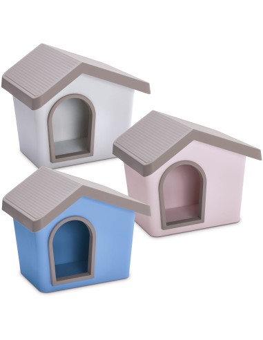 IMAC CASETA PERRO ZEUS 50 - 53 X 46 X 47,6 CM GRIS AZUL ROSA 53 X 46 X 47 6 CM 53 X 46 X 47 6 CM 53 X 46 X 47 6 CM - 2