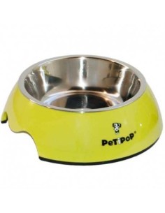 PETIPOP COMEDERO / BEBEDERO MELANINA / INOX