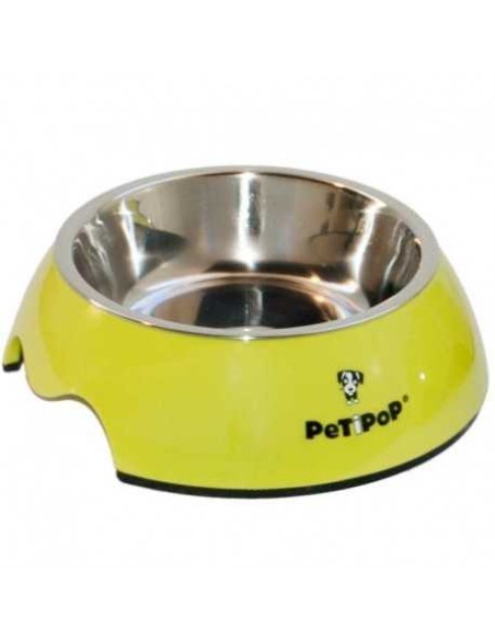 PETIPOP COMEDERO / BEBEDERO MELANINA / INOX