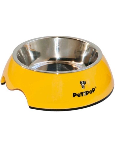 PETIPOP COMEDERO / BEBEDERO MELANINA / INOX - 3