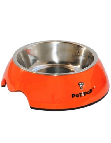 PETIPOP COMEDERO / BEBEDERO MELANINA / INOX - 4