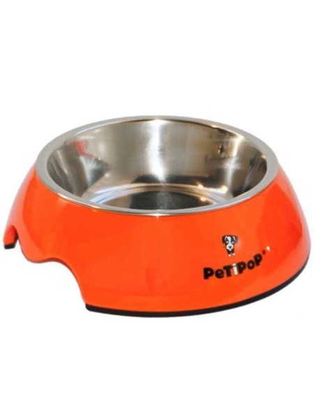 PETIPOP COMEDERO / BEBEDERO MELANINA / INOX - 4