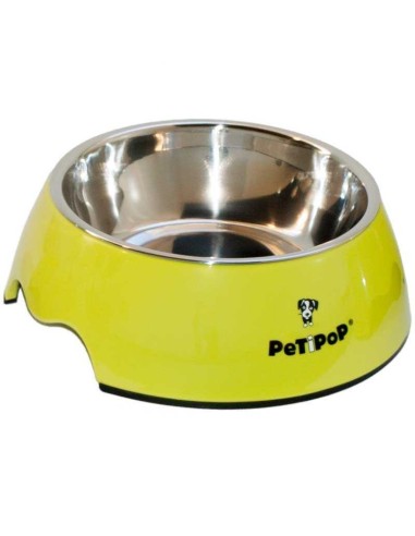 PETIPOP COMEDERO / BEBEDERO MELANINA / INOX - 6