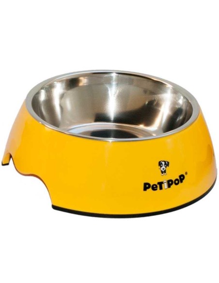 PETIPOP COMEDERO / BEBEDERO MELANINA / INOX - 7