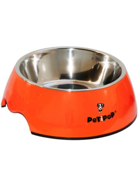 PETIPOP COMEDERO / BEBEDERO MELANINA / INOX - 8