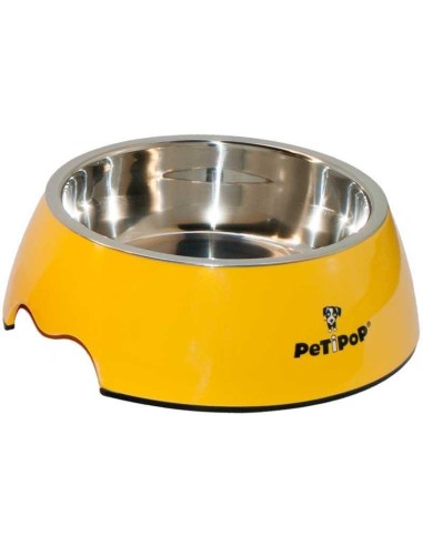 PETIPOP COMEDERO / BEBEDERO MELANINA / INOX - 11
