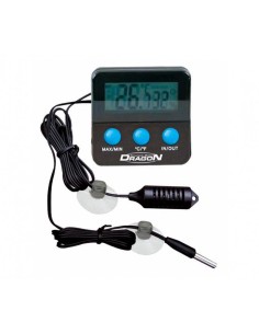 DRAGON TERRARISTIK TERMÓMETRO E HIGRÓMETRO DIGITAL CON SENSOR RESISTENTE AL AGUA TH-61