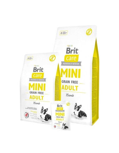 BRIT CARE MINI GRAIN FREE ADULT LAMB 2 KG 400 GR 7 KG - 2