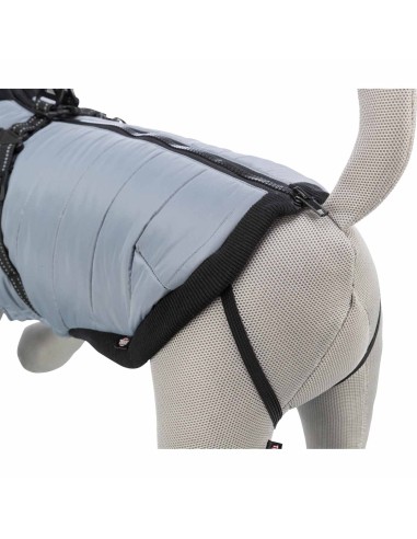 TRIXIE ABRIGO PONTIS GRIS CON ARNÉS XS (30 CM) S (40 CM) M (45 CM) S (33 CM) S (36 CM) XXS (24 CM) XS (27 CM) - 3