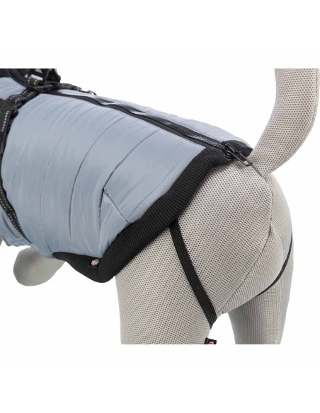 TRIXIE ABRIGO PONTIS GRIS CON ARNÉS XS (30 CM) S (40 CM) M (45 CM) S (33 CM) S (36 CM) XXS (24 CM) XS (27 CM) - 3