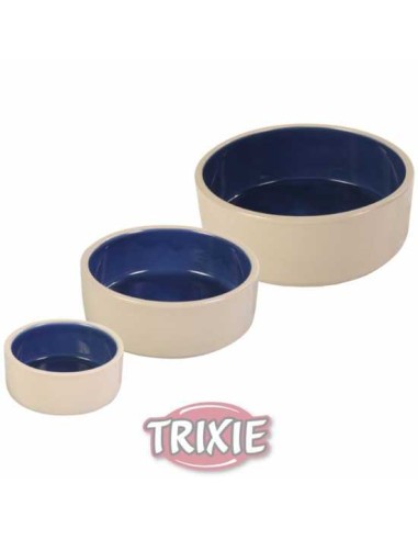 TRIXIE COMEDERO CERÁMICO CREMA / AZUL CREMA / AZUL CREMA / AZUL Ø18 CM ~ 1 LITRO Ø12 CM ~ 350 ML Ø22 CM ~ 2.1 LITROS - 2