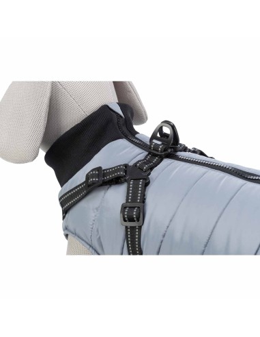 TRIXIE ABRIGO PONTIS GRIS CON ARNÉS XS (30 CM) S (40 CM) M (45 CM) S (33 CM) S (36 CM) XXS (24 CM) XS (27 CM) - 10