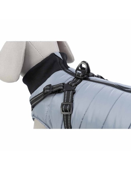 TRIXIE ABRIGO PONTIS GRIS CON ARNÉS XS (30 CM) S (40 CM) M (45 CM) S (33 CM) S (36 CM) XXS (24 CM) XS (27 CM) - 10