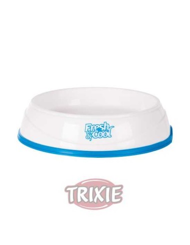TRIXIE COMEDERO REFRESCANTE BLANCO / AZUL Ø17 CM ~ 250 ML - 2