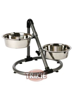 TRIXIE SOPORTE TRIANGULAR 2 COMEDEROS Ø24 CM / 2.8 LITROS X 2 - 2