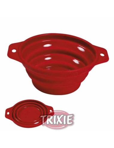 TRIXIE COMEDERO VIAJE PLEGABLE PARA PERROS Y GATOS Ø18 CM ~ 1 LITRO Ø11 CM / 250 ML Ø14 CM ~ 500 ML Ø22 CM ~ 2 LITROS - 2