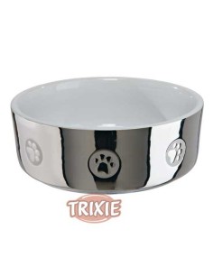 TRIXIE COMEDERO CERÁMICO DISEÑOS Ø12 CM ~ 300 ML PLATA / BLANCO PLATA / BLANCO PLATA / BLANCO Ø15 CM ~ 800 ML Ø19 CM ~ 1 5 - 2